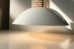 Lampada a sospensione 'Lanterna Danica' bianca danese di Jørgen Buchwald, anni '70