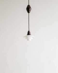 Colgante blanco danés de mediados de siglo "PH 2/2" de Poul Henningsen para Louis Poulsen