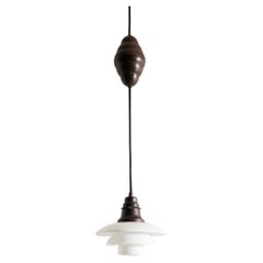 Weiße dänische Mid-Century-Hängeleuchte "PH 2/2" von Poul Henningsen für Louis Poulsen