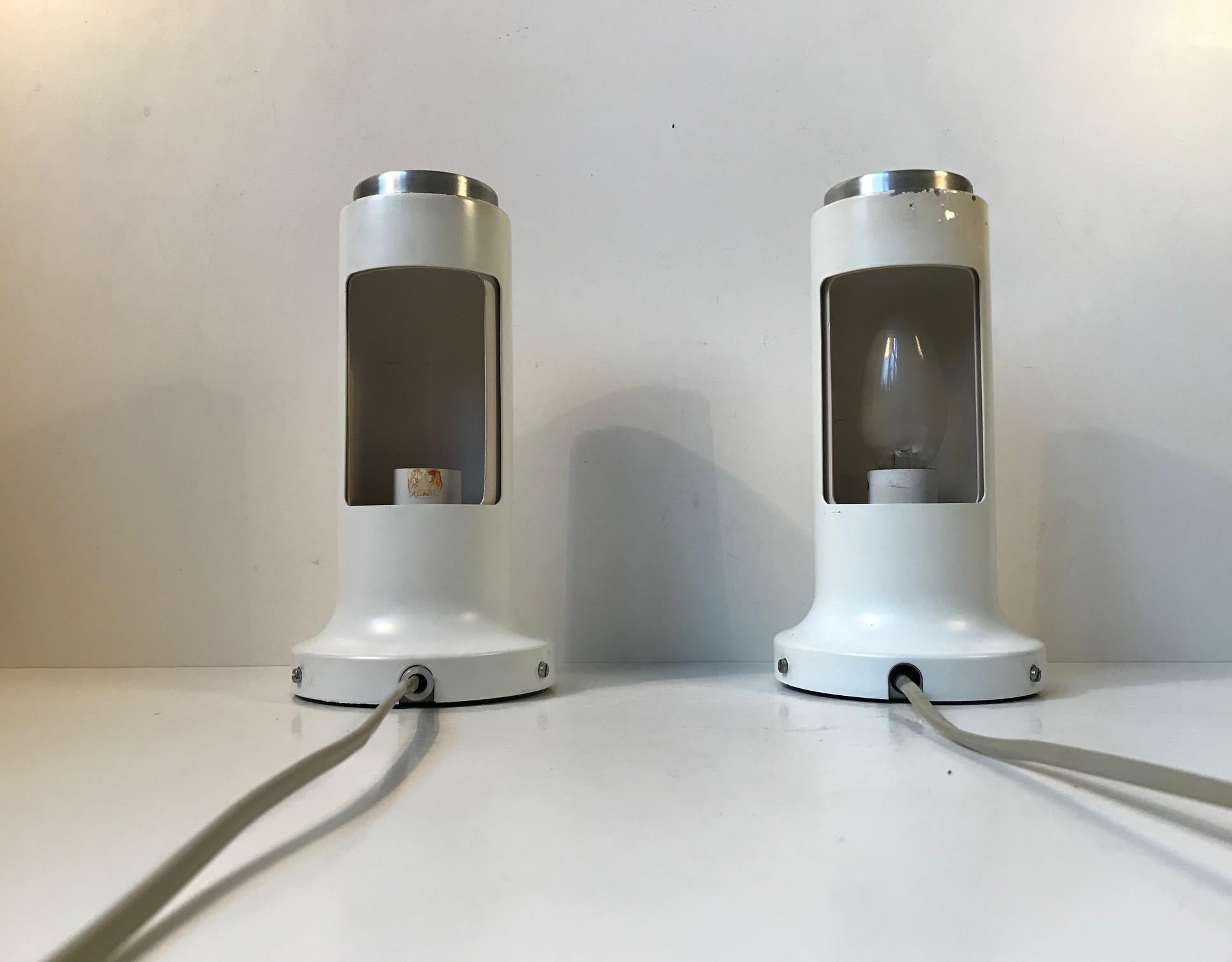 Late 20th Century White Danish Minimalist Wall or Table Lamps by Fog & Mørup, 1970s