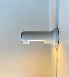 White Danish Minimalist Wall Sconce by Peter Avondoglio for Fog & Mørup, 1970s