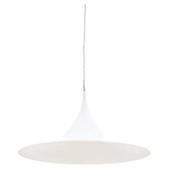 Retro White Danish Pendant Lamp, 1960s