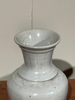 White Decorative Patterned Vase, China, Contemporary