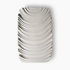 Weißer dekorativer Teller von Aldo Londi