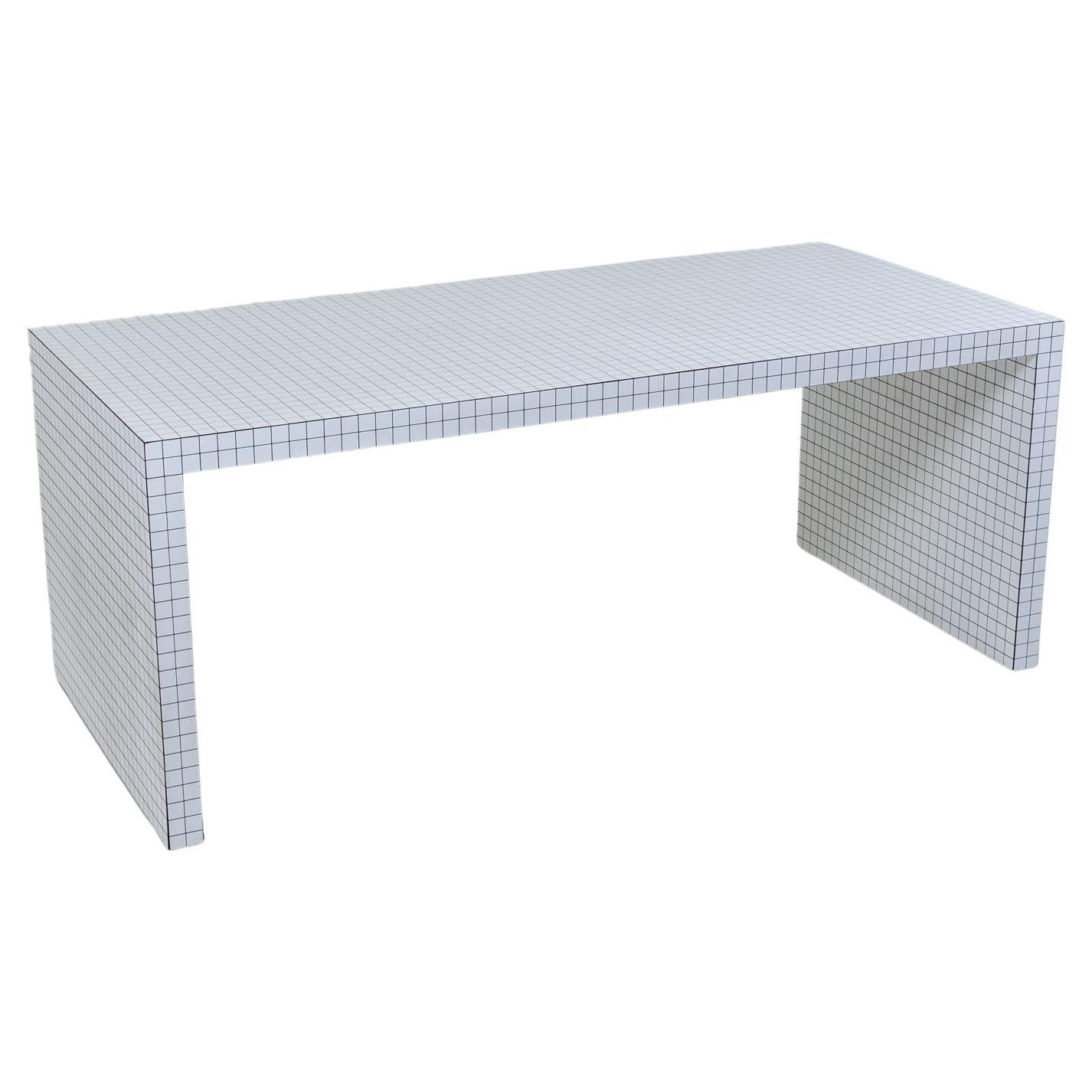 White Desk 'Quaderna 2830' by Zanotta, Italy 1970s For Sale