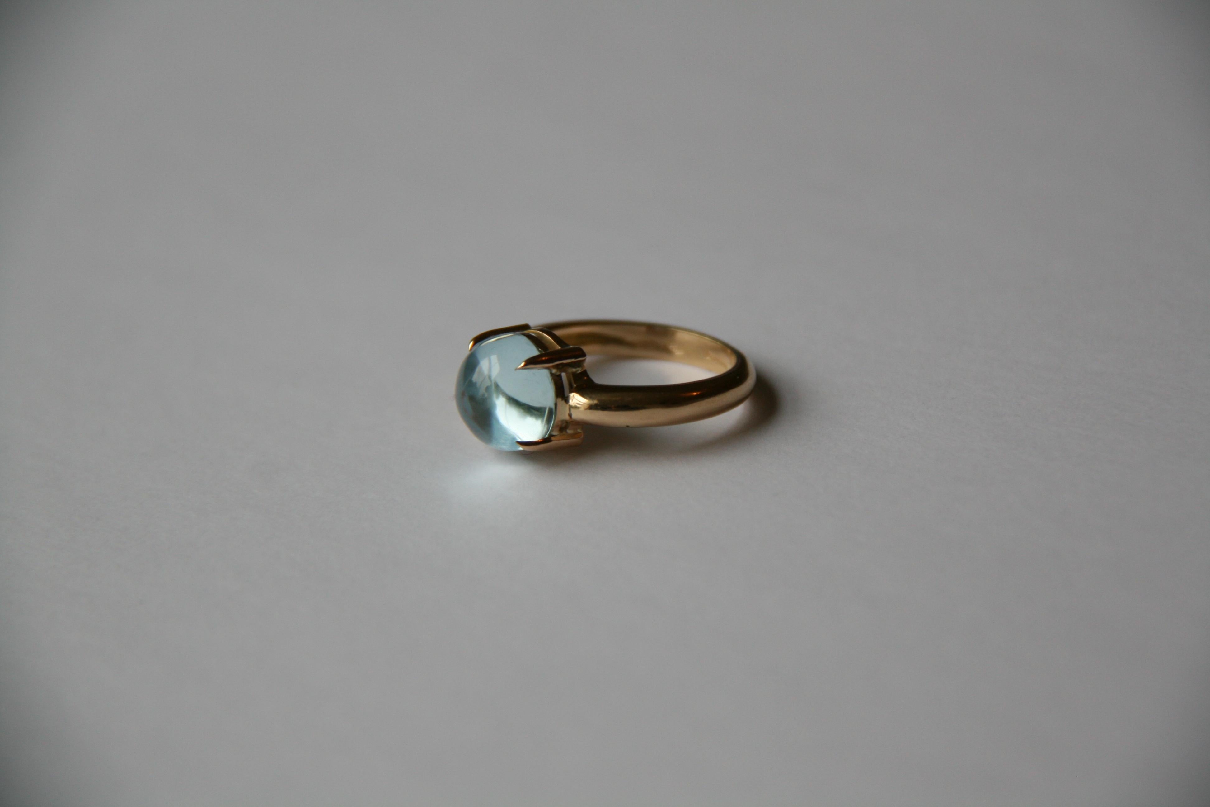 Boucles d'oreilles en or 18 carats de fabrication italienne avec diamants blancs et améthyste taille cabochon en vente 2