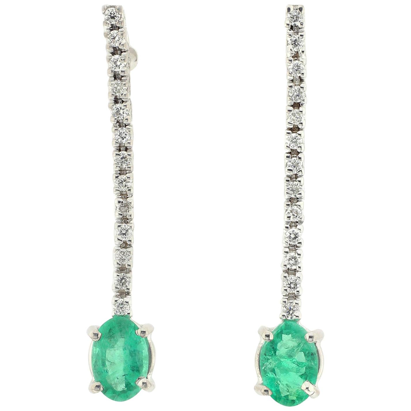 Diamond & 18k White Gold Naipe Shaker Earrings main image 1