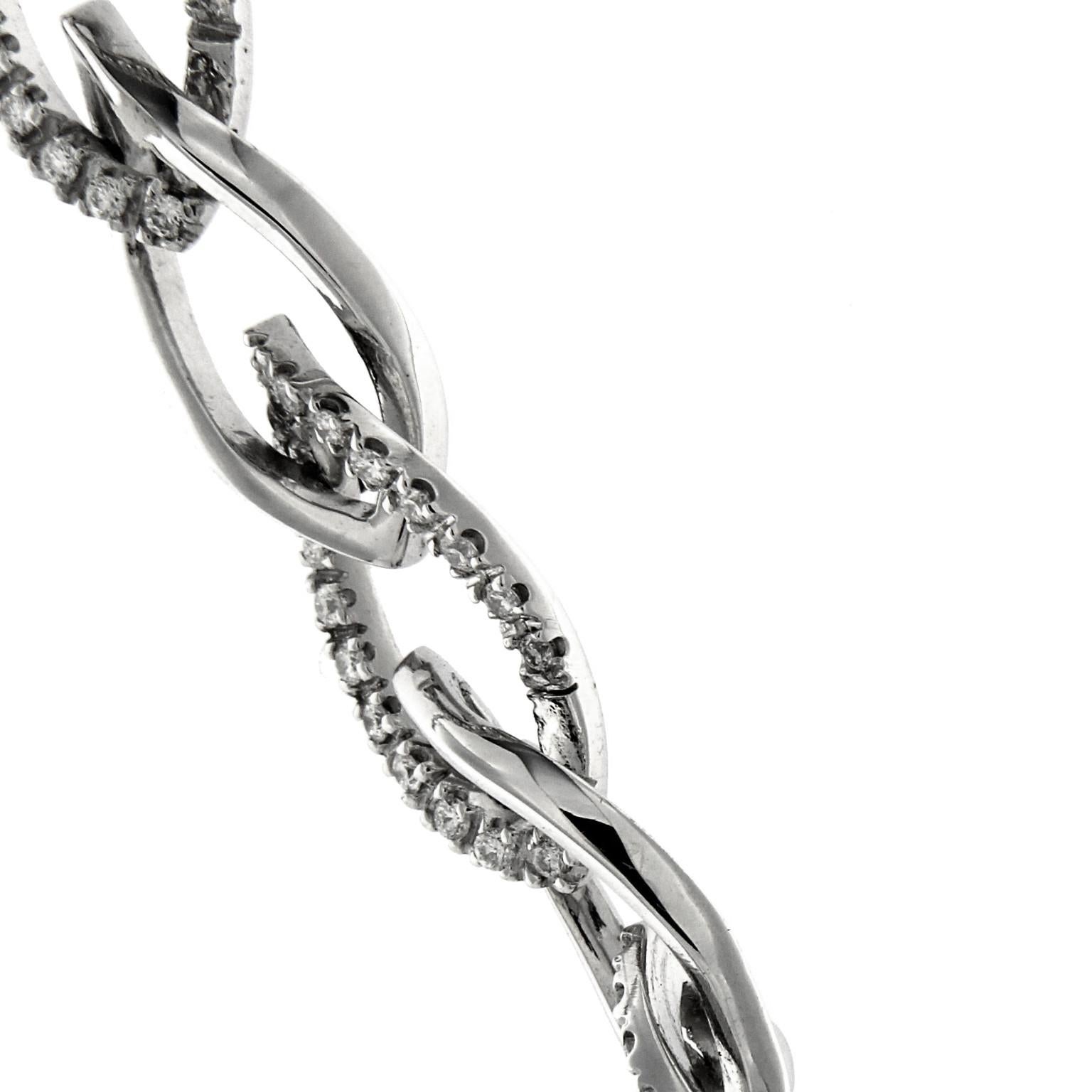 Brilliant Cut Elegant White Gold Necklace with Diamonds from the 
