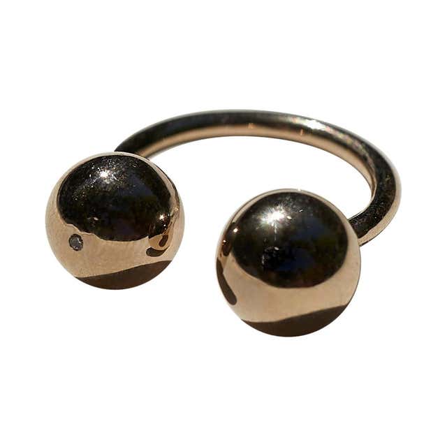 Spinning Dimond Ball Ring at 1stDibs