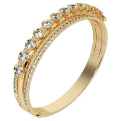 Pulsera Campana de diamantes blancos de SOONHEE (Talla L : 21cm)