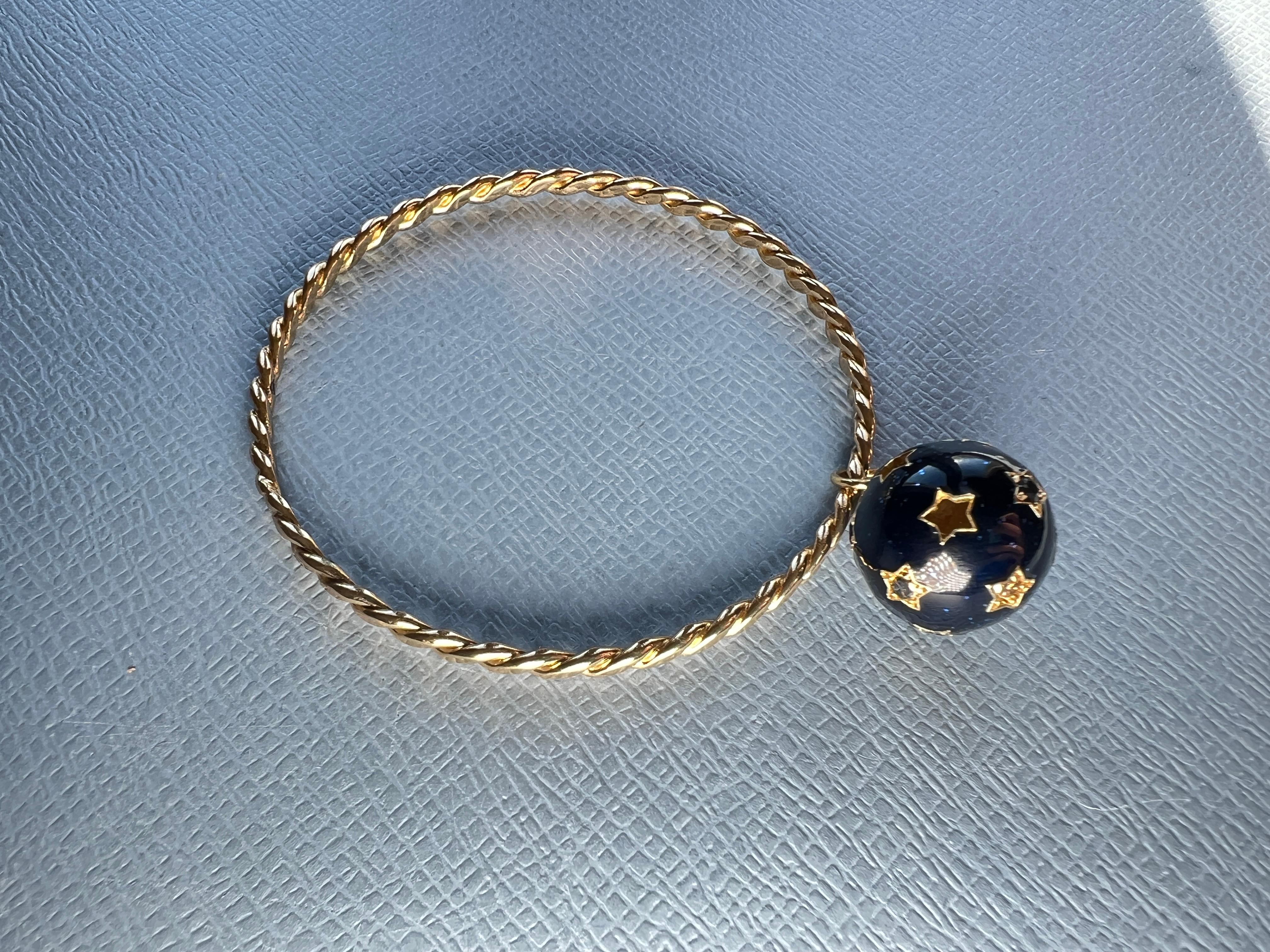 Pulsera Esfera Estrella Diamante Blanco Diamante Negro en Nuevo estado para la venta en Los Angeles, CA