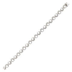 Sunita Nahata White Diamond Bracelet in 14 Karat White Gold