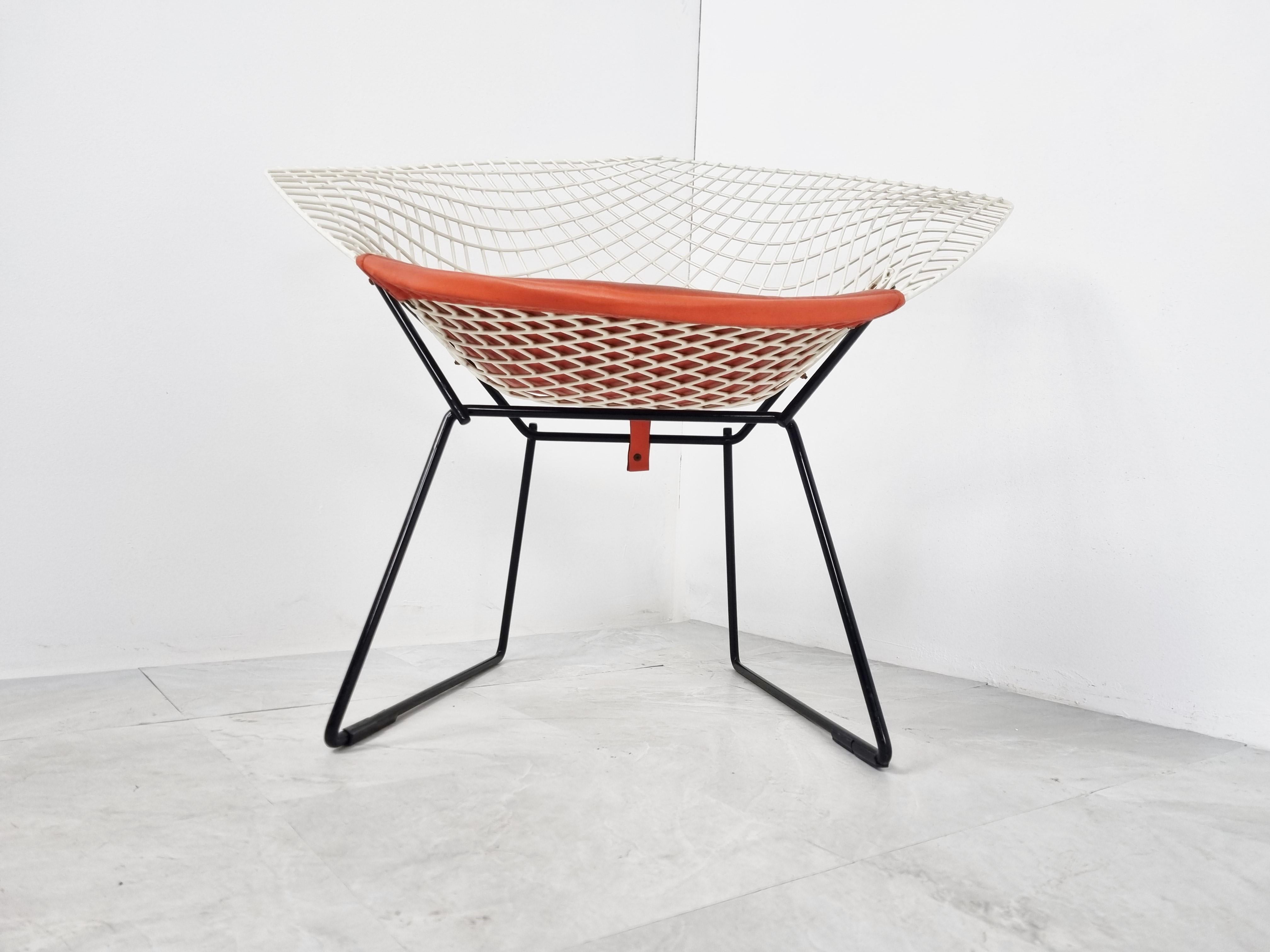German White Diamond Chair by Harry Bertoia for Knoll, 1960s