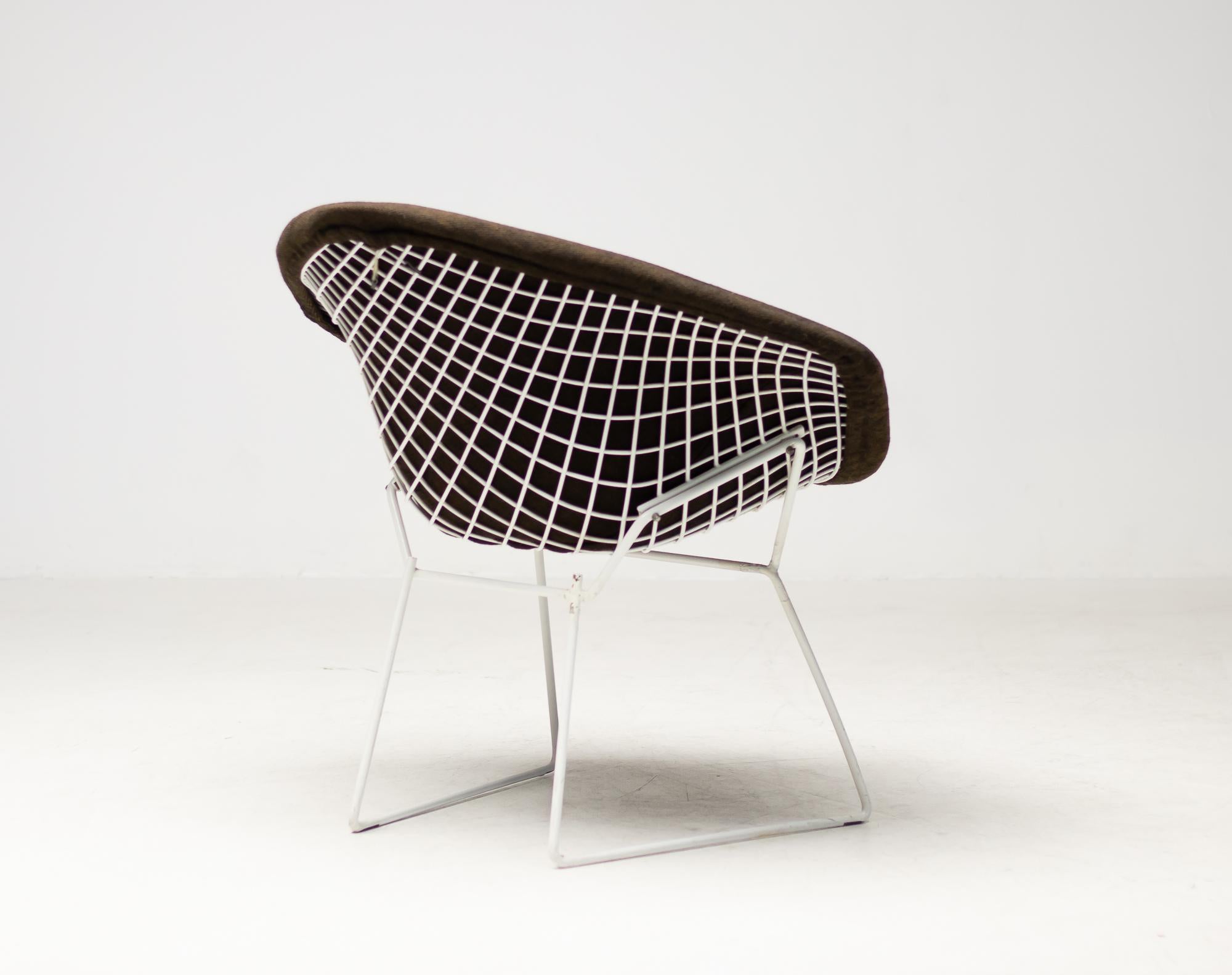 American White Diamond Chair by Harry Bertoia for Knoll