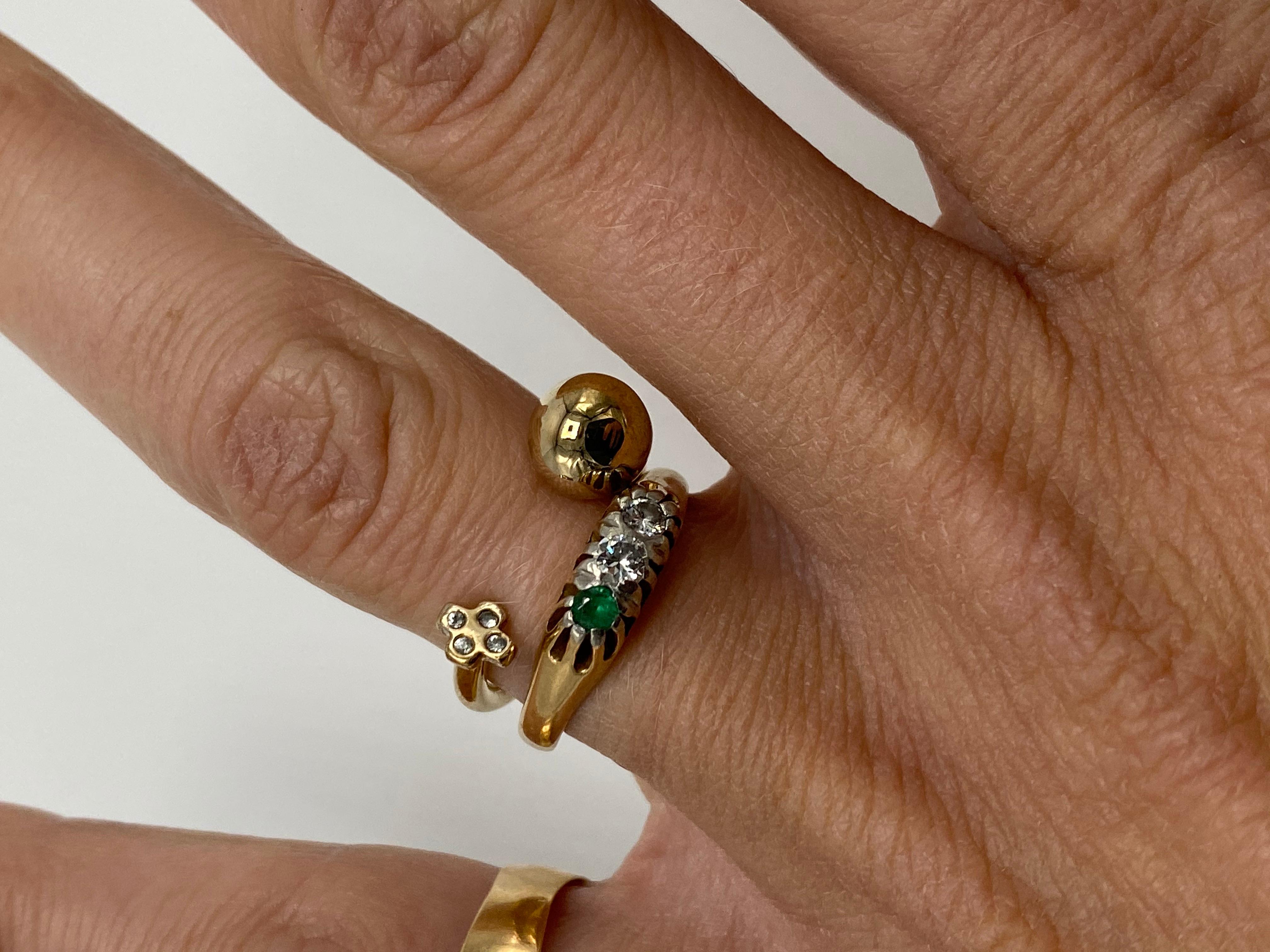 4 pcs White Diamond Cross Ball Open Adjustable Bronze Ring J Dauphin

J DAUPHIN 