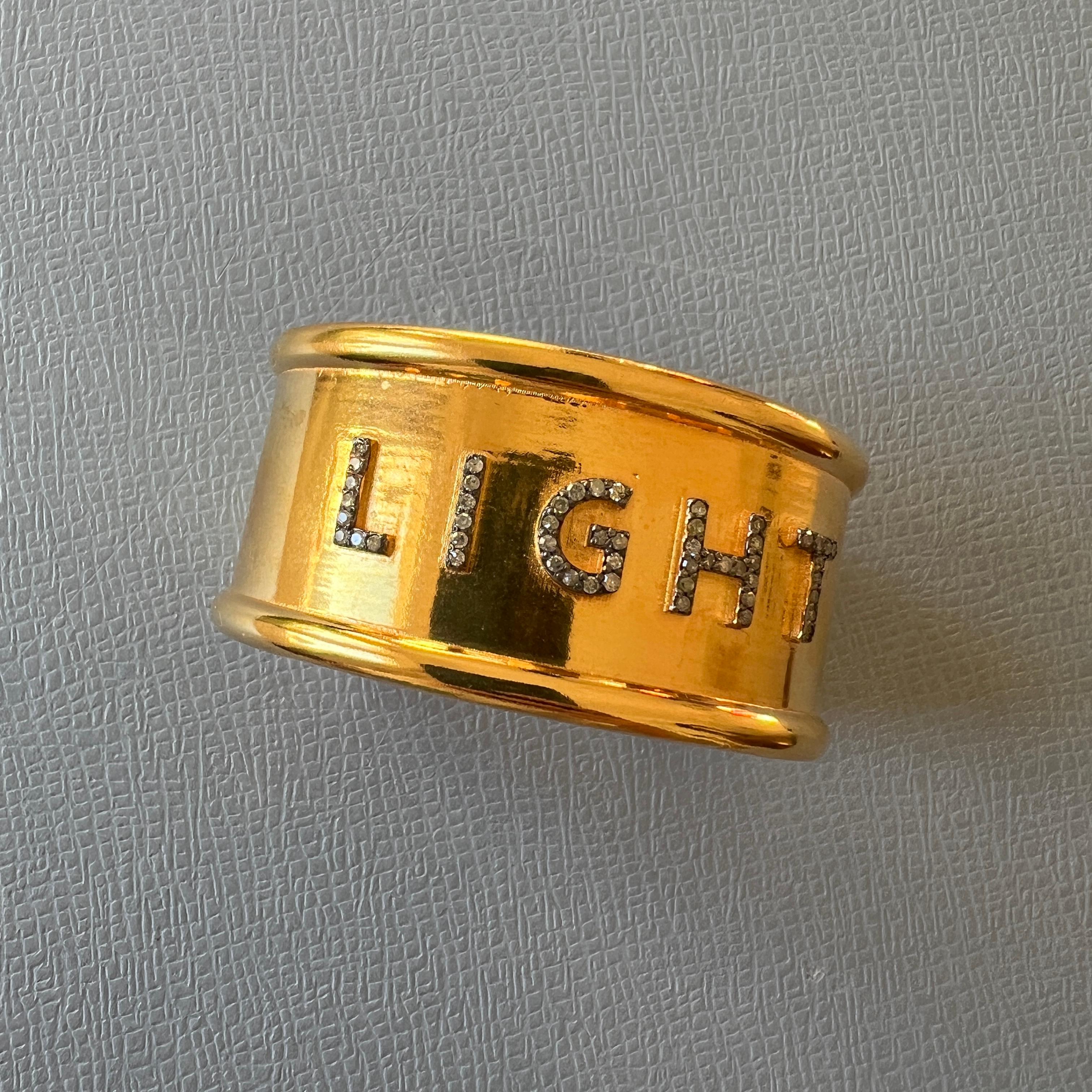 White Diamond Cuff Bracelet Light Spiritual Divine Kabbalah For Sale 5