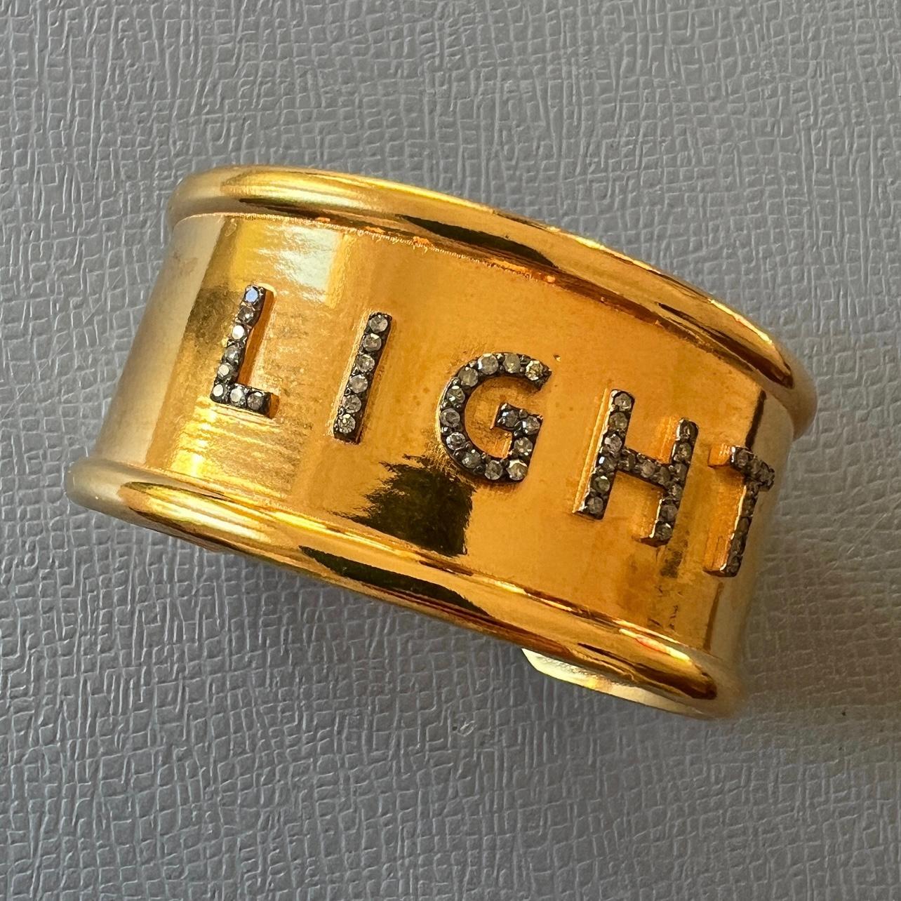 White Diamond Cuff Bracelet Light Spiritual Divine Kabbalah For Sale 8