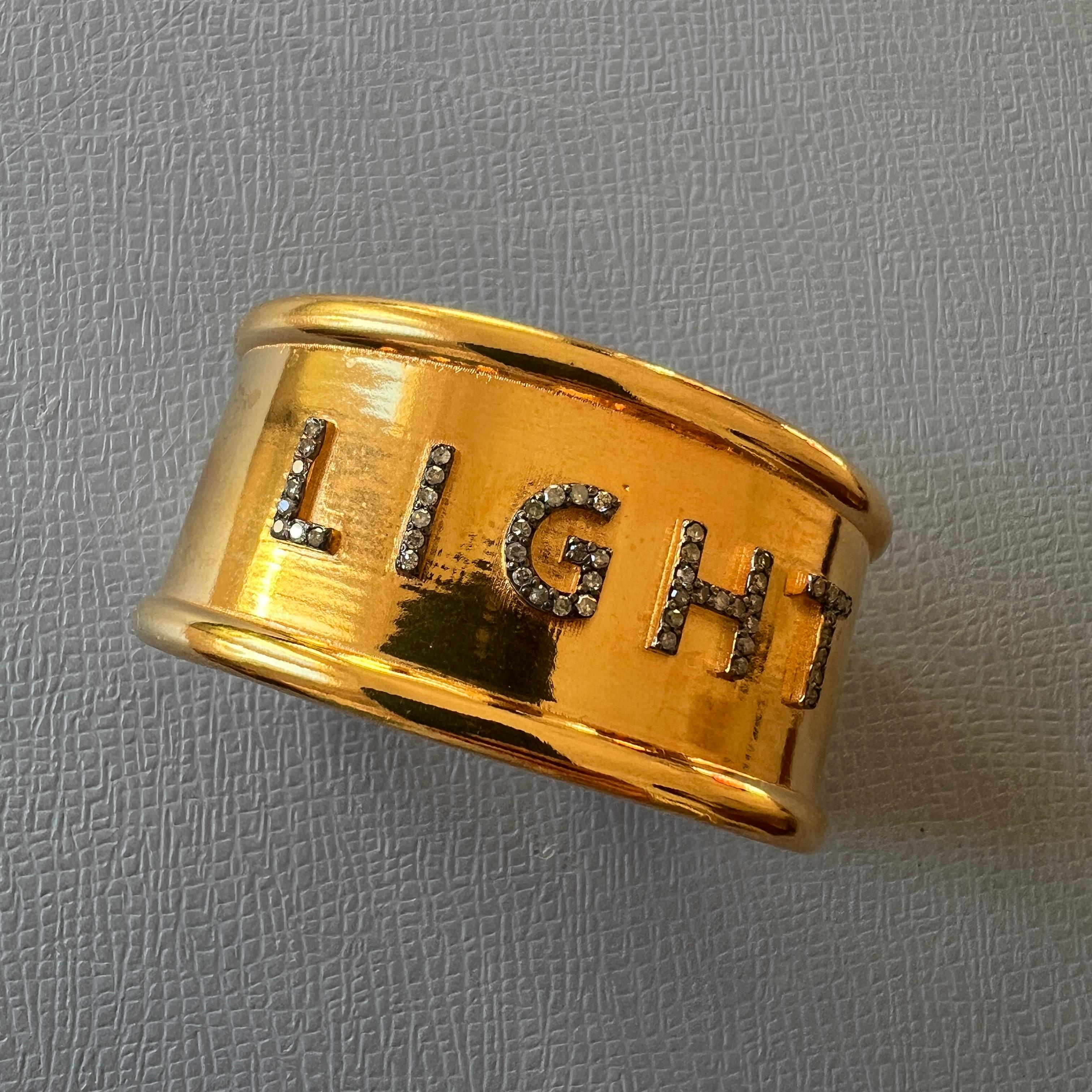 White Diamond Cuff Bracelet Light Spiritual Divine Kabbalah For Sale 9