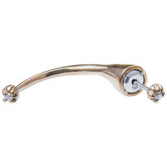 Orecchino con diamante bianco J Gold Piercing Singolo J DAUPHIN