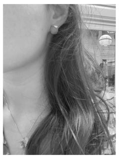 Weißer weißer Diamant-Blumenhalskette aus 18 Karat Weißgold Hergestellt in Italien