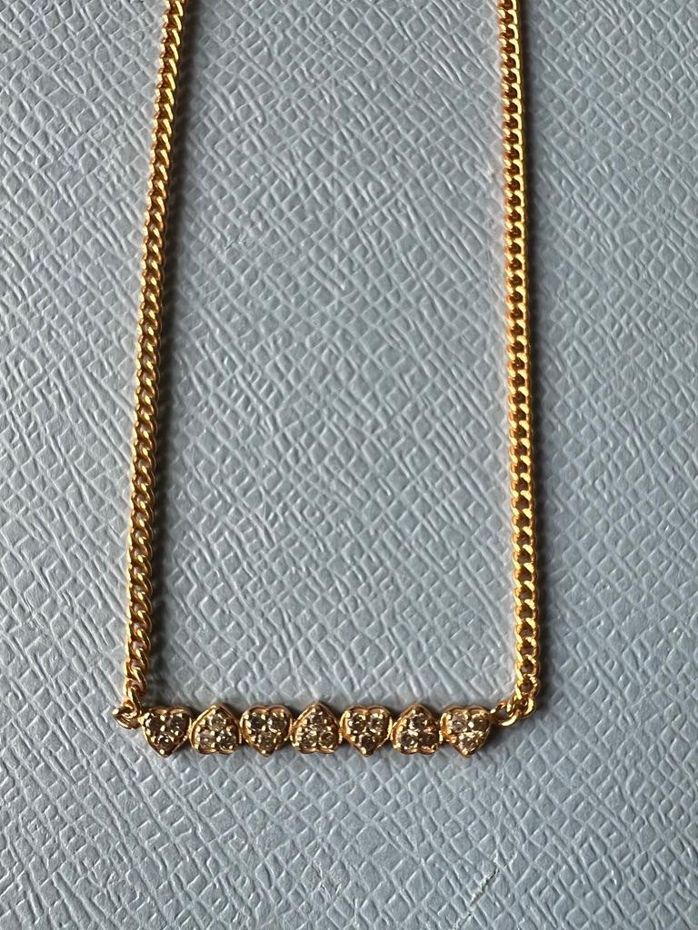 White Diamond Heart Necklace Seven Hearts For Sale 7