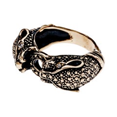 White Diamond Jaguar Ring