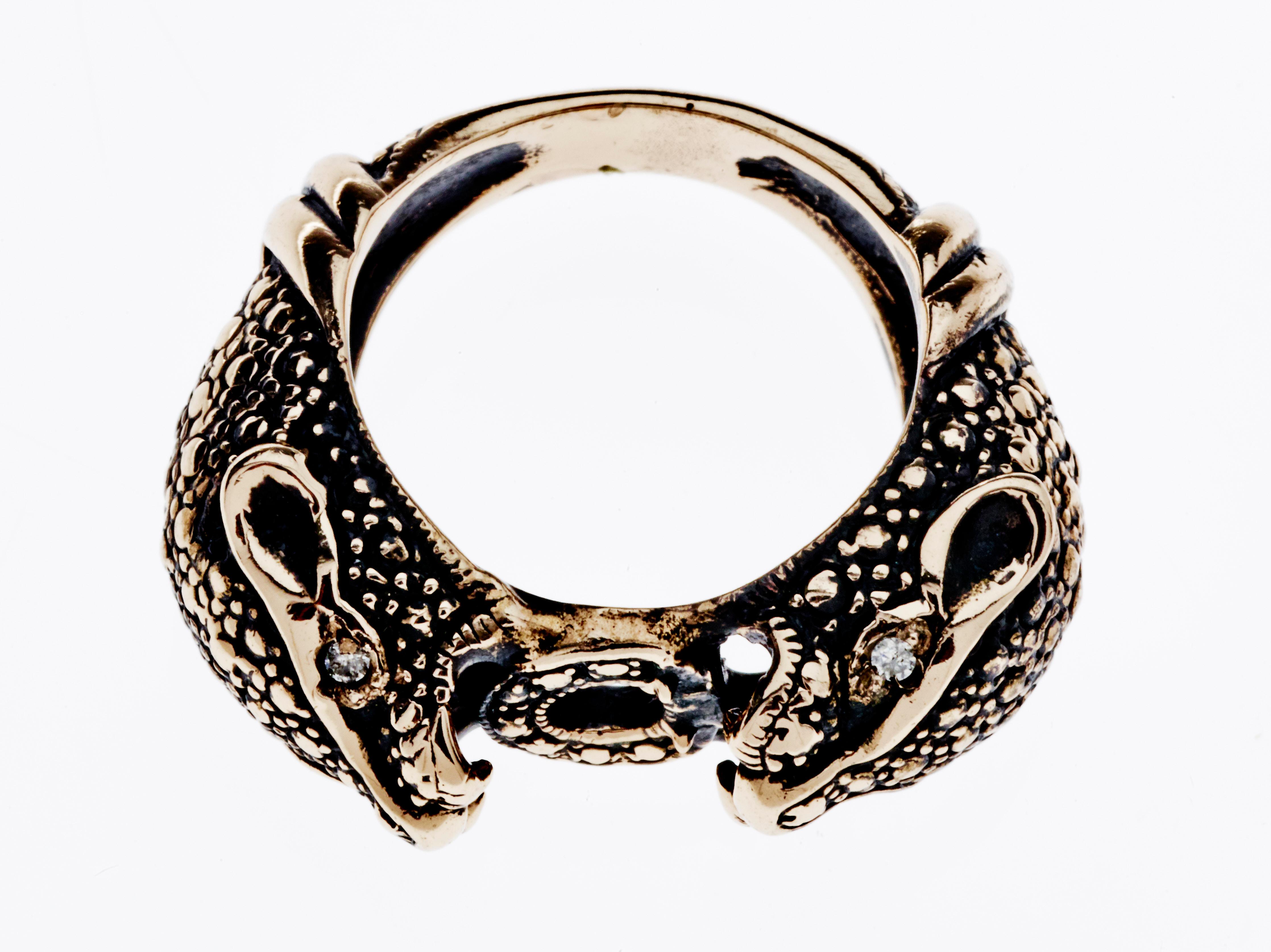 jaguar symbol gold ring