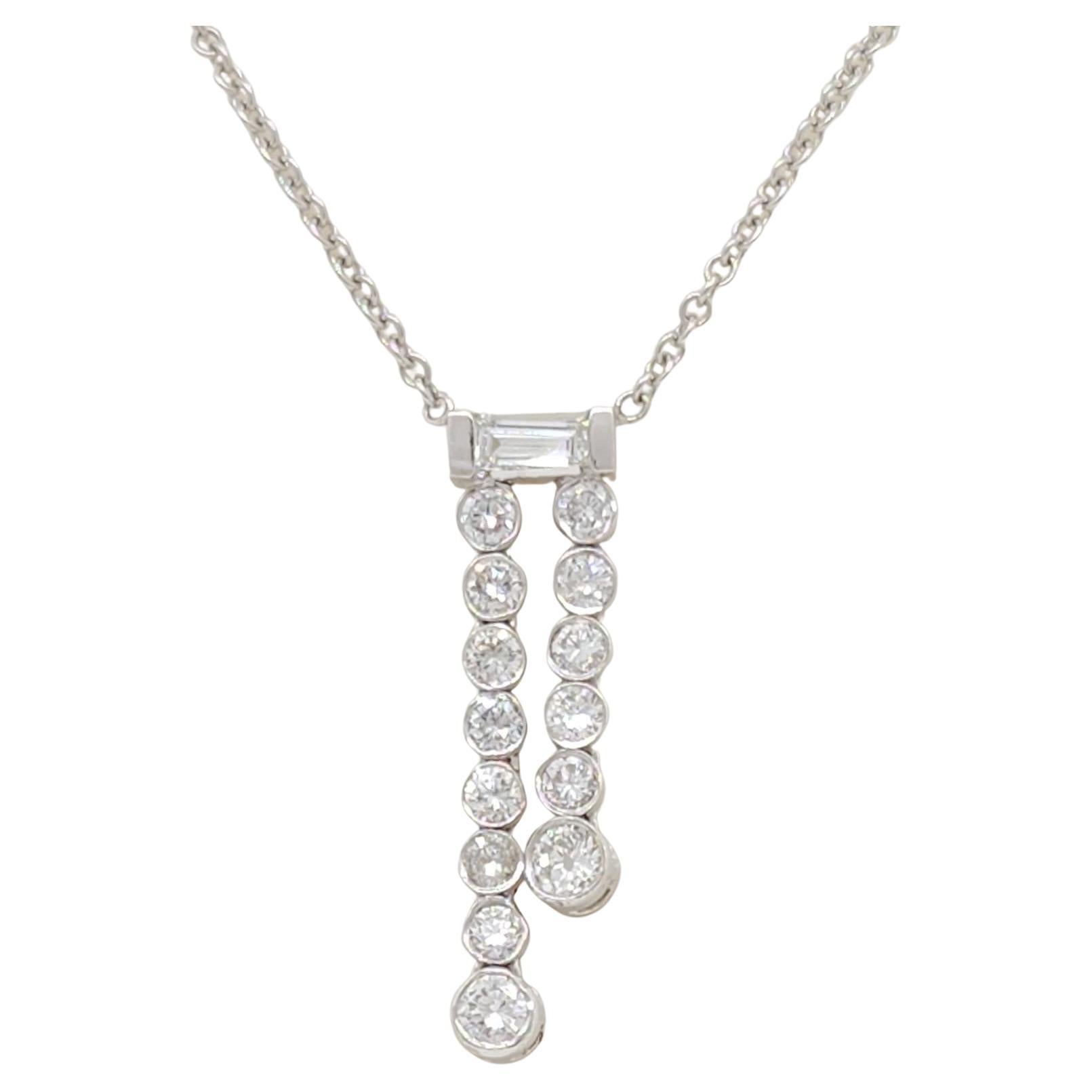 Retro 1940s Coiled Gold Wire Necklace of Lariat Design at 1stDibs