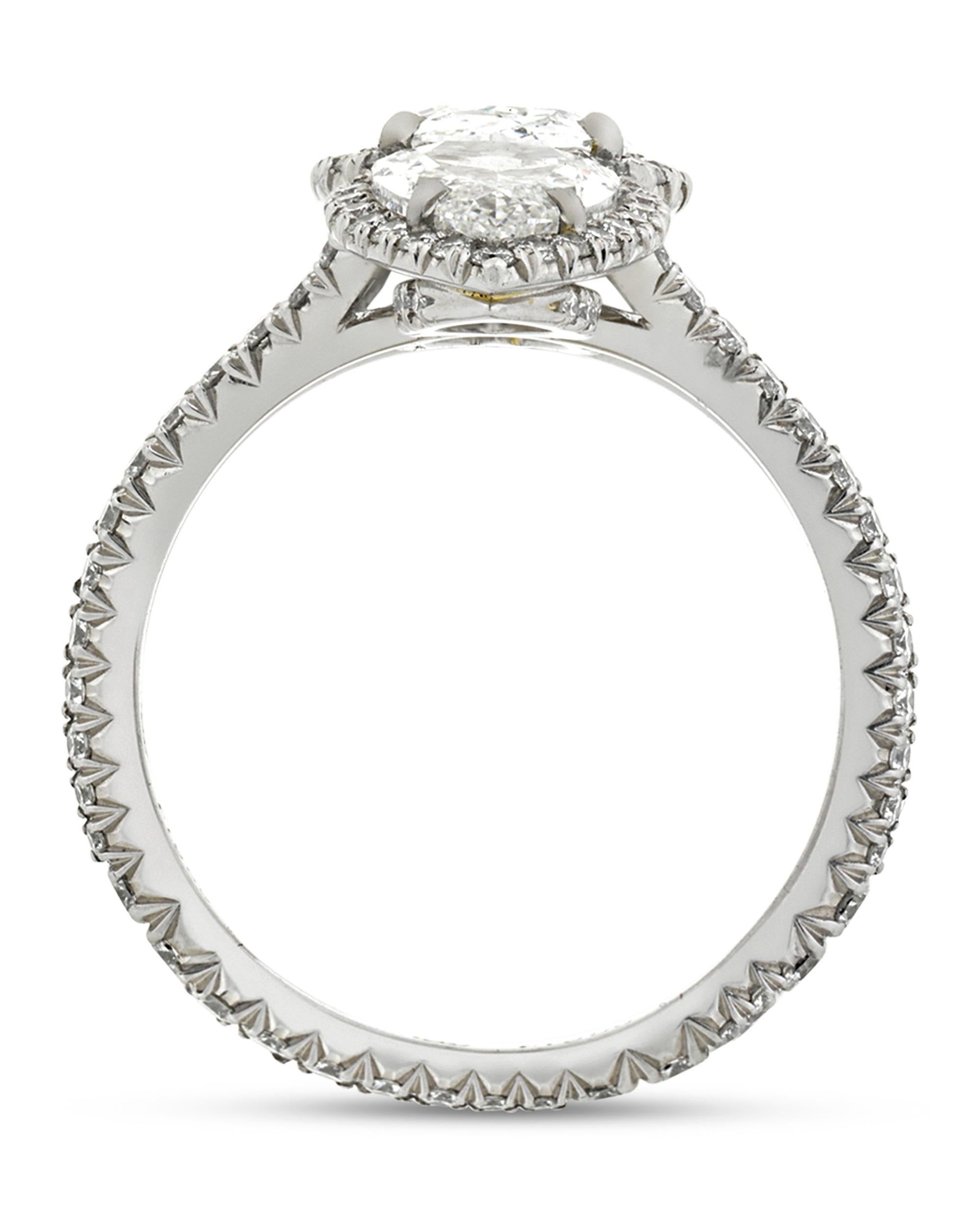 north south engagement ring