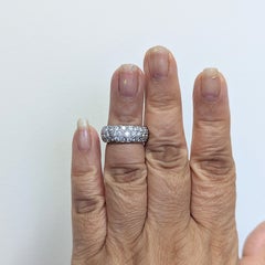 White Diamond Pave Eternity Ring in 18K White Gold