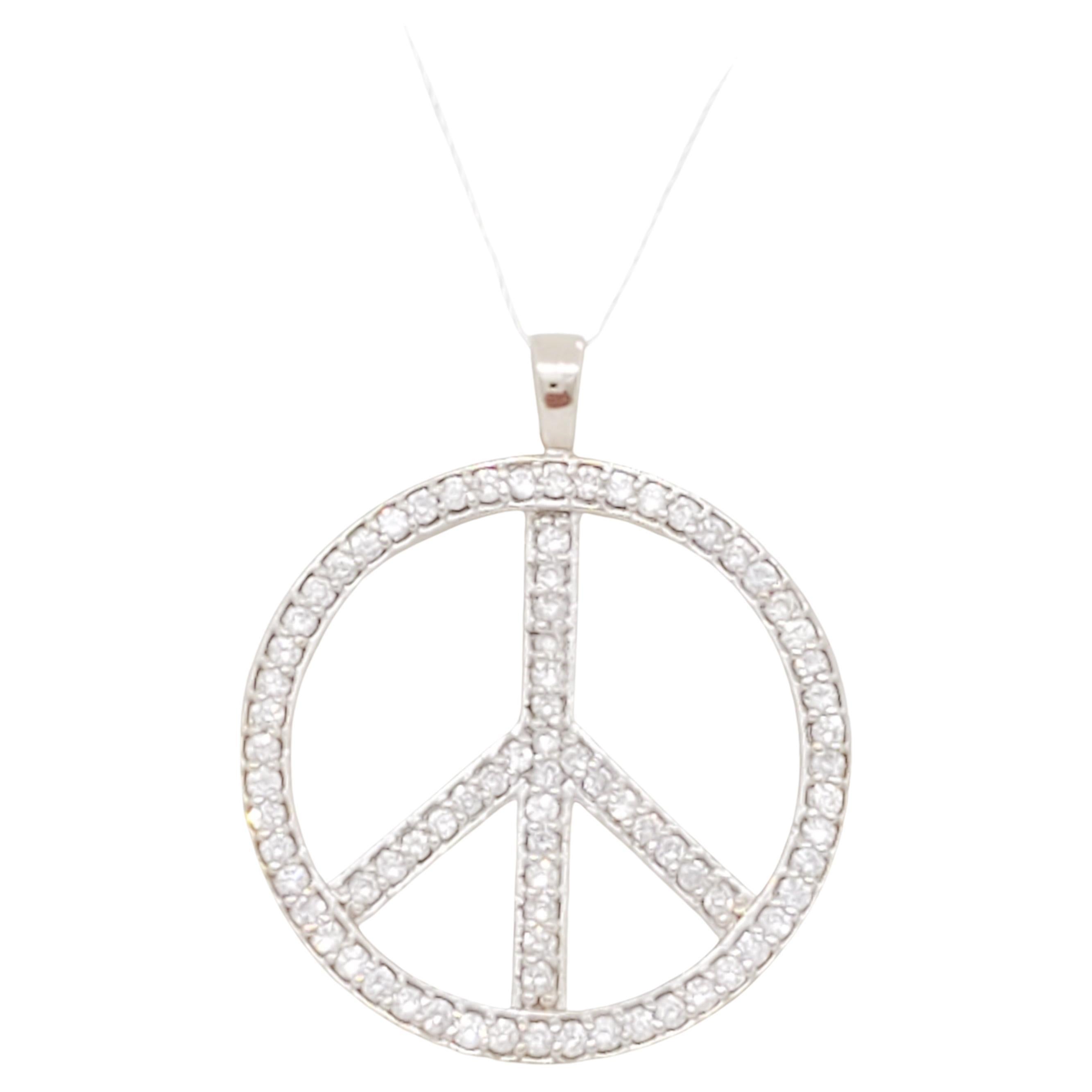 Peace Sign Necklace - 8 For Sale on 1stDibs | vintage peace sign ...