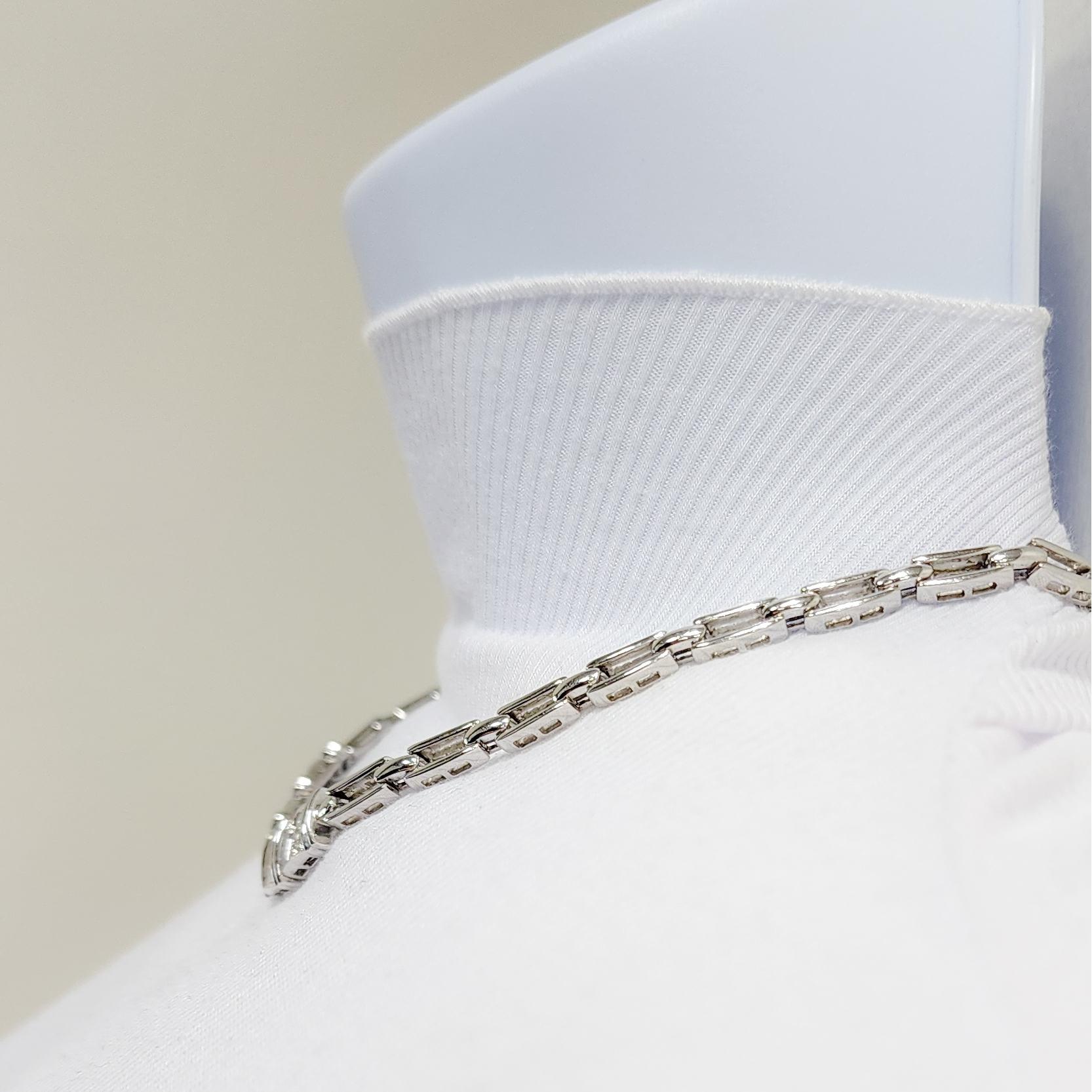princess cut tennis necklace