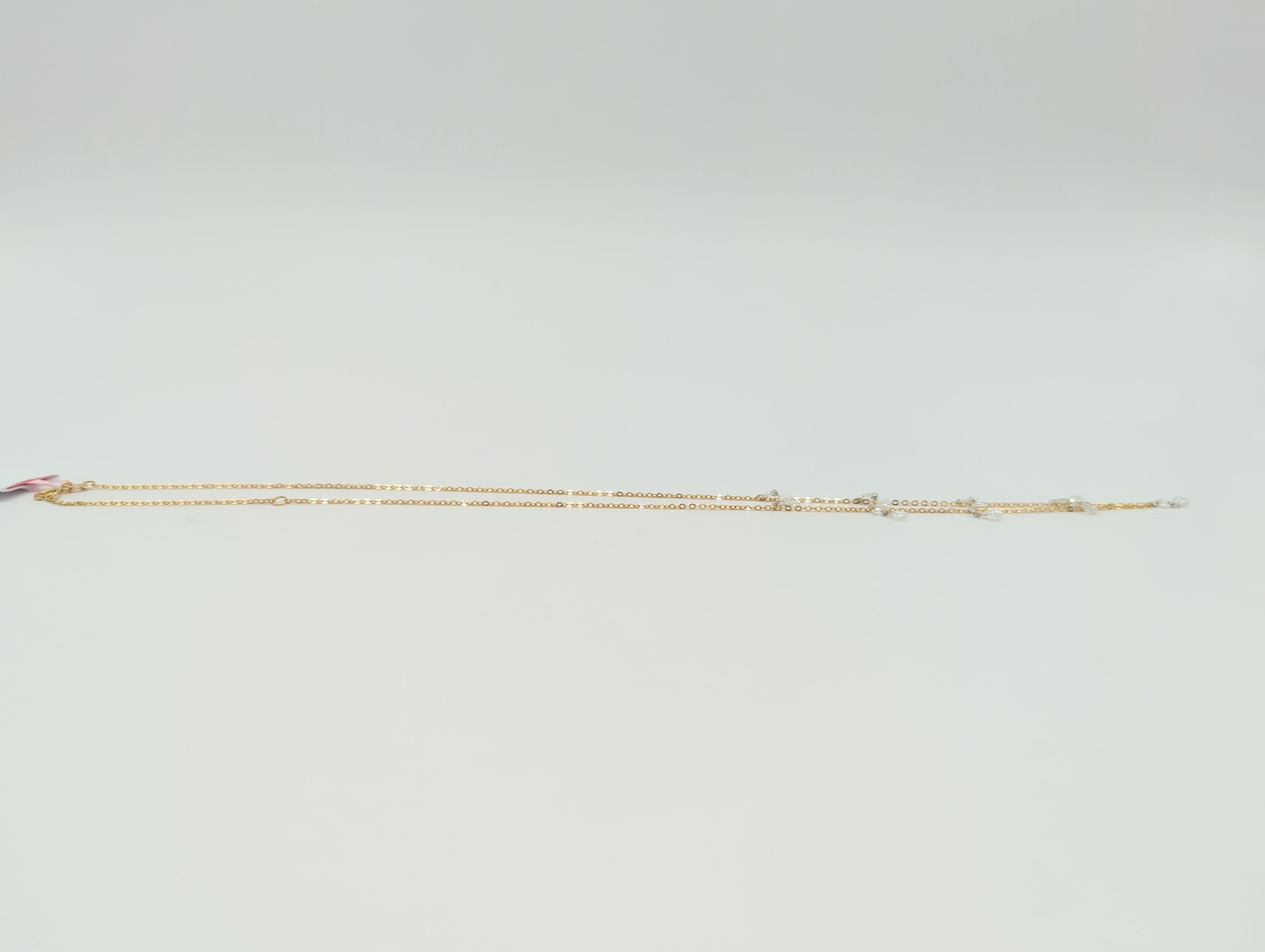 Collier pendentif en or jaune 18 carats avec diamant blanc taillé en rose Unisexe en vente