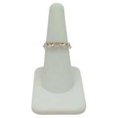 Bague "Fringe" en or rose 18 carats, diamant blanc taillé en rose