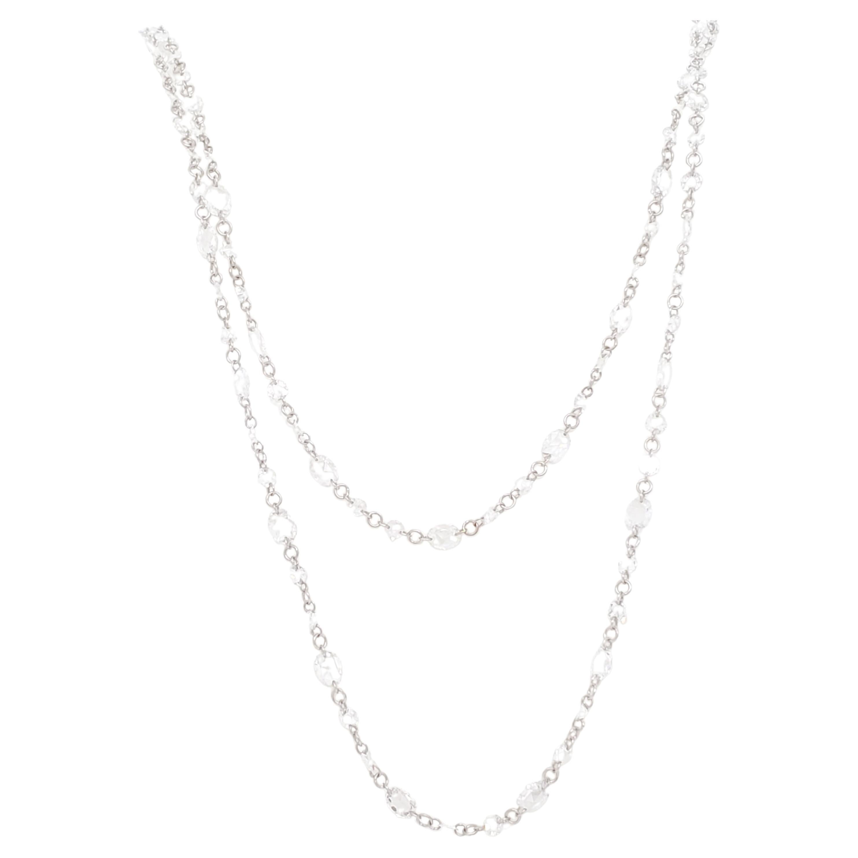 Rosecut Diamond Necklace