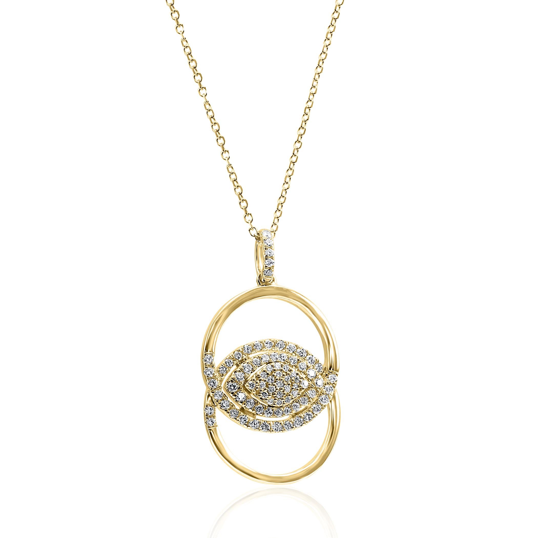 Entrez dans le monde de l'enchantement avec notre collier pendentif œil du mal en or jaune, ce bijou envoûtant est un mélange harmonieux de symbolisme ancien et d'élégance contemporaine, conçu pour apporter protection et style à votre garde-robe de