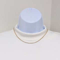 White Diamond Round 3 Prong Tennis Necklace in 14K Yellow Gold