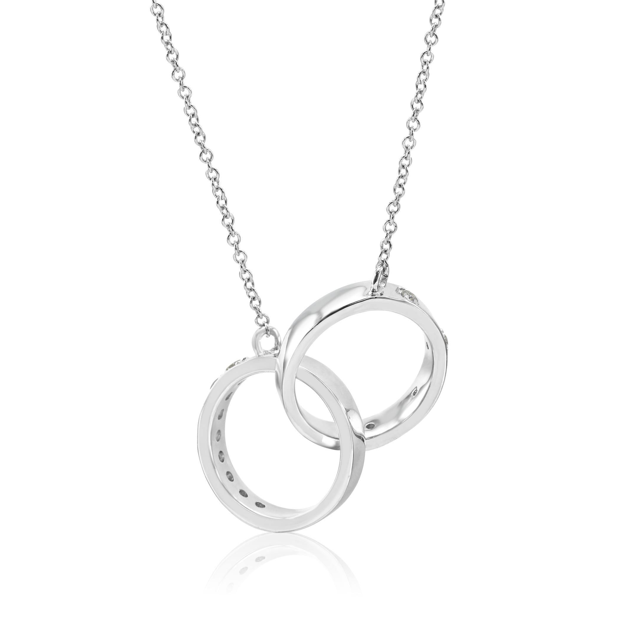 love entwined diamond necklace