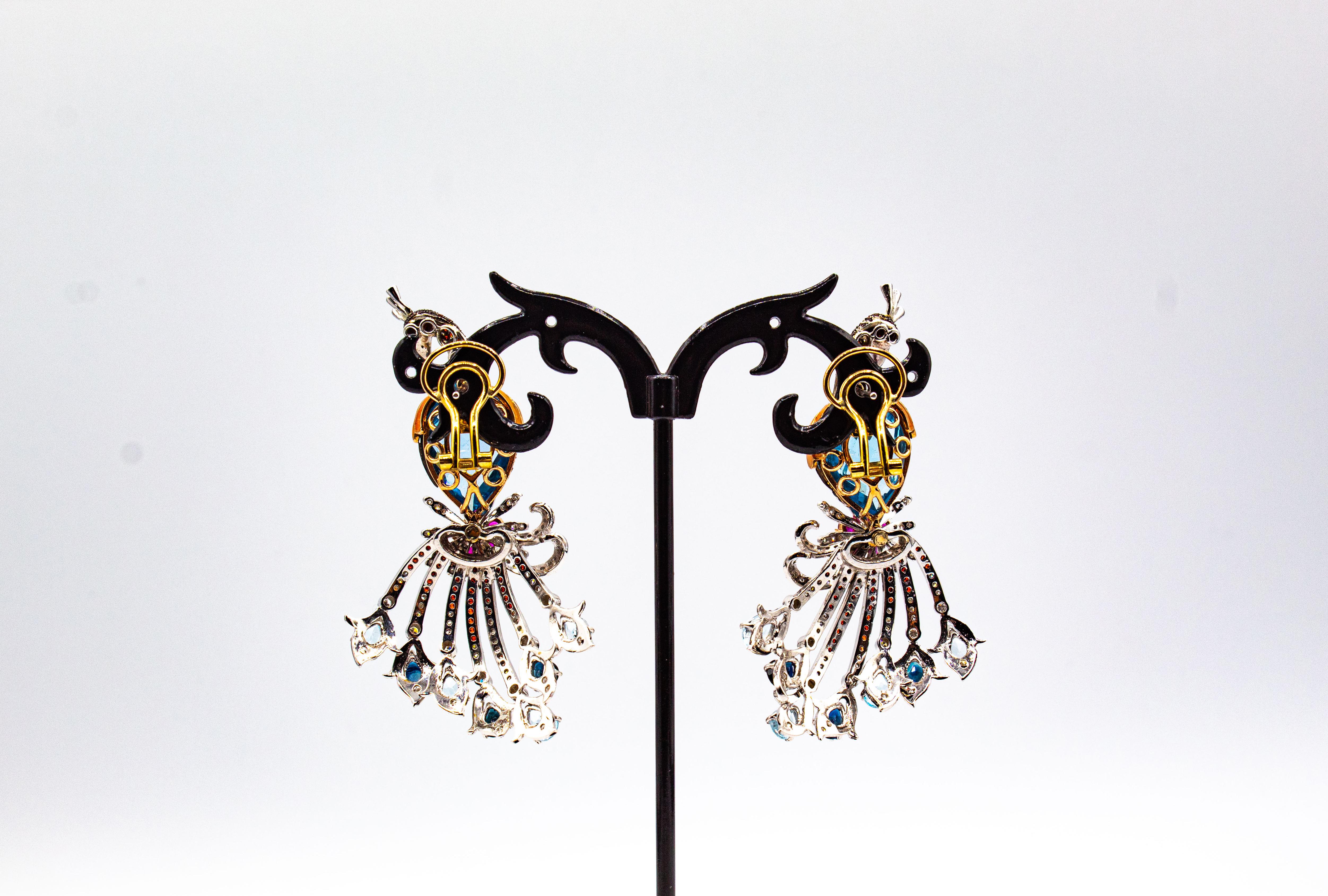 White Diamond Ruby Blue Sapphire Topaz Aquamarine White Gold 