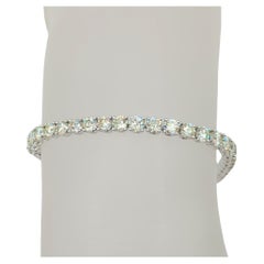 White Diamond Tennis Bracelet in 18K White Gold