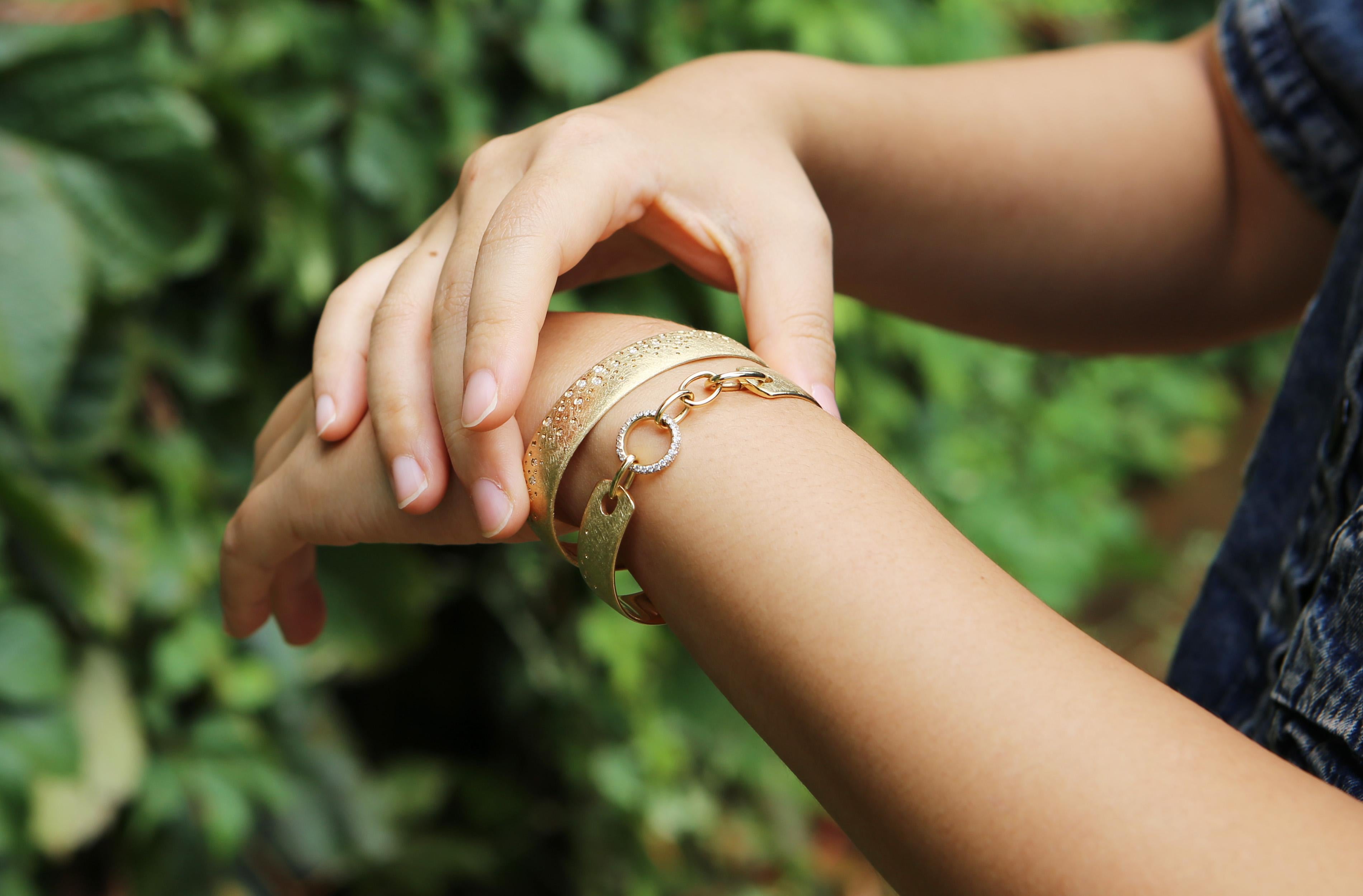 Bracciale con diamanti bianchi di SOONHEE (misura L: 20,5 cm). in vendita 1