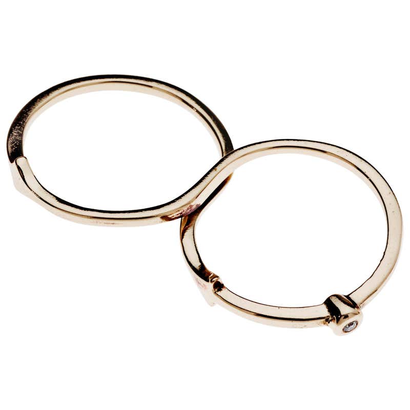 Pave Snake Two Finger Statement Ring, Vermeil Gold at 1stDibs | two ...