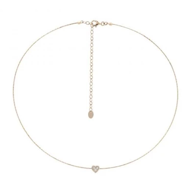 NECKLACE 14K Yellow Gold (Matching Bracelet Available)
Choker Available in White and Rose Gold
Diamond 3-RND 57-0,02-4/6A
Weight 2,75 grams
Size 40 + 5

With a heritage of ancient fine Swiss jewelry traditions, NATKINA is a Geneva based jewellery