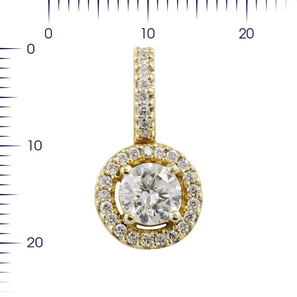 Yellow Gold 14K Pendant 

Diamond 1-RND-0,31-G/VS1A
Diamond 31-RND-0,09-F/VVS1

Weight 1 gram

With a heritage of ancient fine Swiss jewelry traditions, NATKINA is a Geneva based jewellery brand, which creates modern jewellery masterpieces suitable