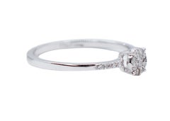 White Diamonds, 18 Karat White Gold Magic Ring