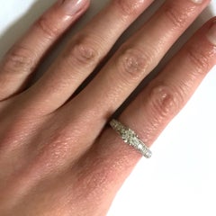 Engagement Ring White Diamonds White Gold 18 Karat