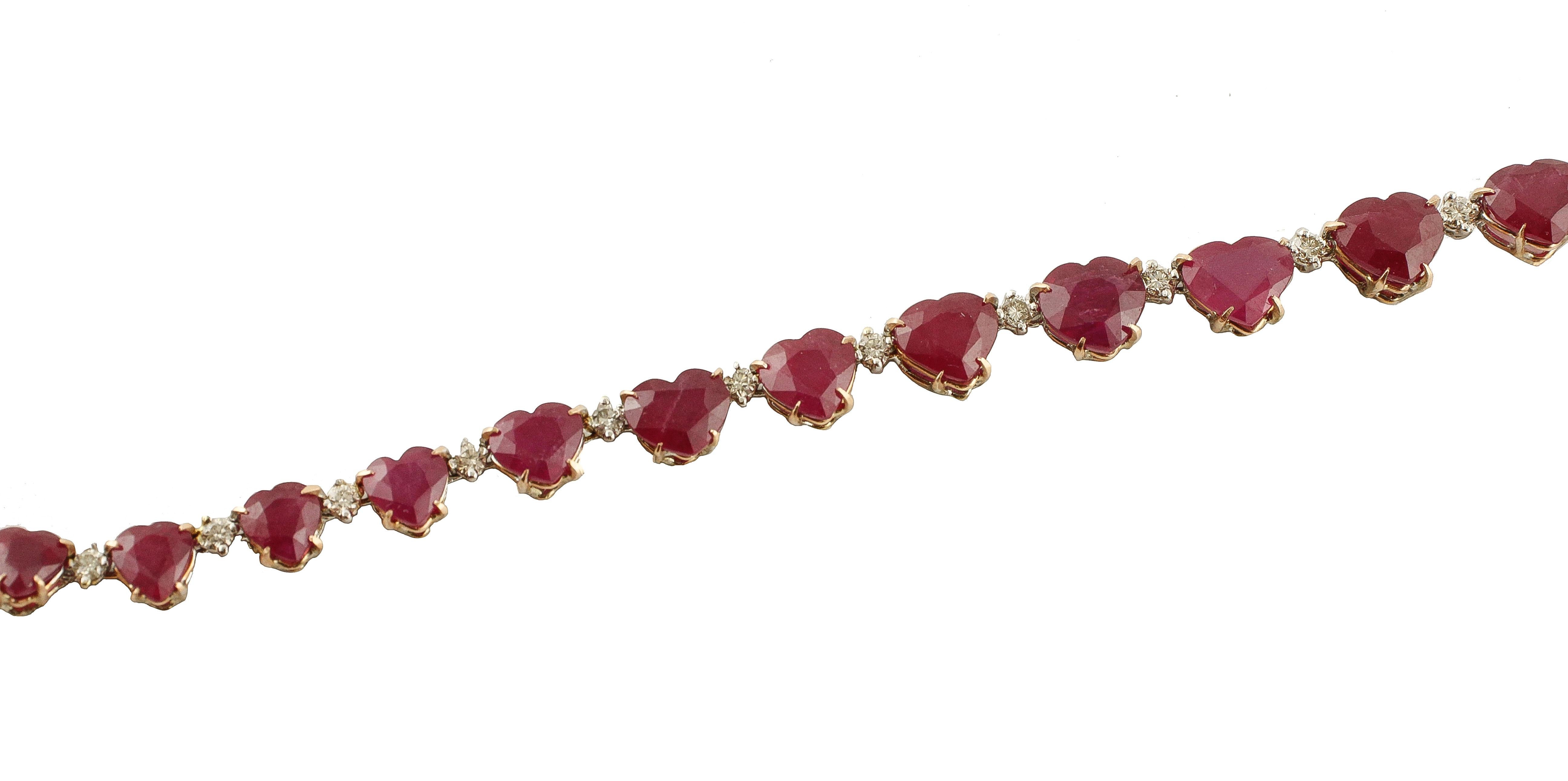 ruby tennis necklace