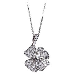 Used White Diamonds Platinum Pendant Necklace AENEA Jewellery