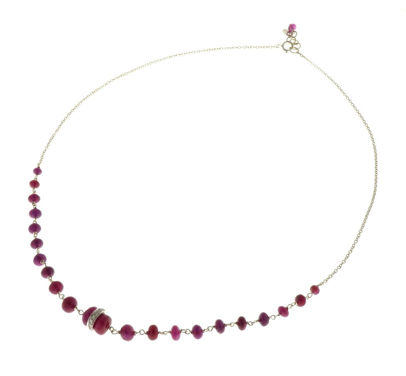 red ruby choker necklace