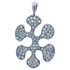 White Diamonds White Gold Pendant